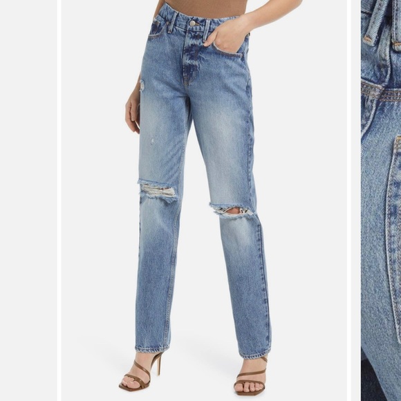 Good American Good '90s Icon Jean in Indigo065 - Picture 6 of 17